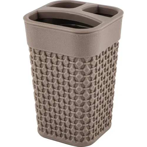 Подставка для зубных щеток Plast Team OSLO шоколадный мокко