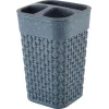Подставка для зубных щеток Plast Team STONE темный камень