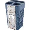Подставка для зубных щеток Plast Team STONE темный камень