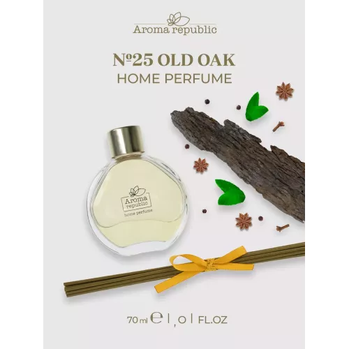 Диффузор для дома с палочками Aroma Republic №25 "Old oak", 70 мл