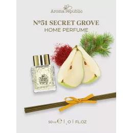 Диффузор для дома с палочками Aroma Republic №51 "Secret grove", 50 мл