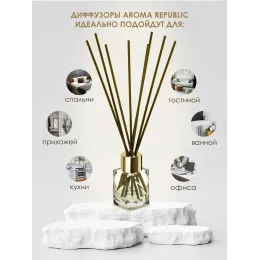 Диффузор для дома с палочками Aroma Republic №52 "Parisian chic", 30 мл