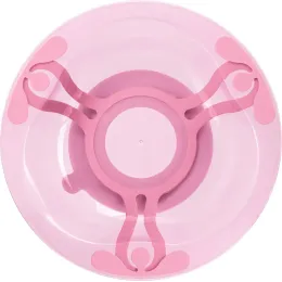 Тарелка детская на присосе для горячей и холодной пищи 400 мл, Kidfinity розовый