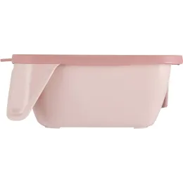 Тарелка детская с мягкой крышкой 400 мл, Lalababy Play with Me персиковая карамель