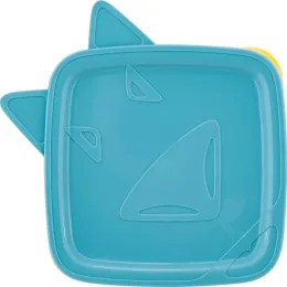 Тарелка детская с мягкой крышкой 400 мл, Lalababy Play with Me синий колокольчик