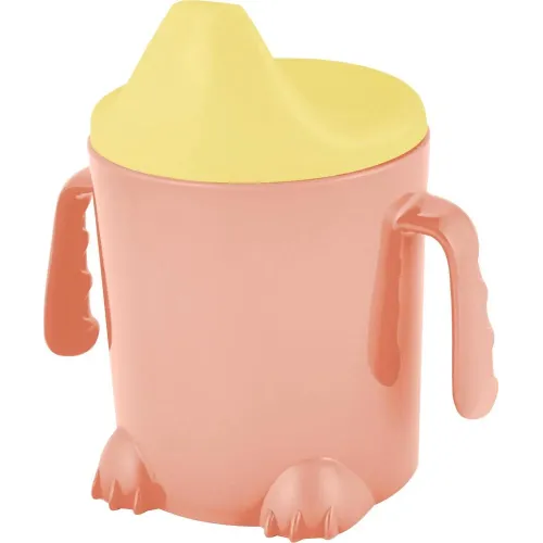 Поильник детский Lalababy Play with Me Hello, Dino! персиковая карамель