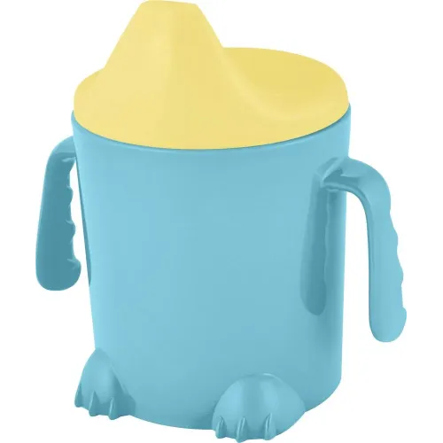 Поильник детский Lalababy Play with Me Hello, Dino! синий колокольчик
