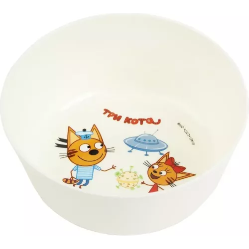 Детская тарелка 430 мл Lalababy "Три Кота"