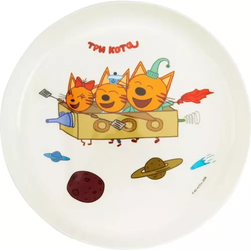 Детская тарелка 450 мл Lalababy "Три Кота"