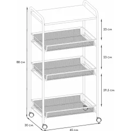 Этажерка ЗМИ Ладья 34 КС белый