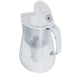 Suv uchun Filtrli ko'za kartrij va resurs ko'rsatkichi bilan Akvafor Orlean, 4,2l oq