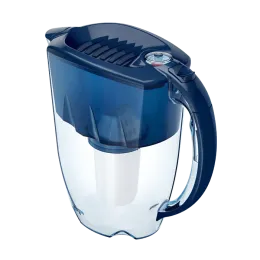 Suv uchun Filtrli ko'za kartrij va resurs ko'rsatkichi bilan Akvafor Prestij, 2,8l koʻk