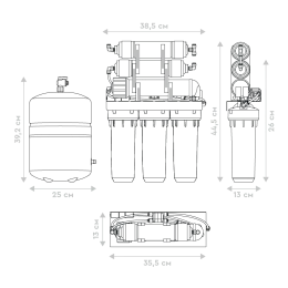 Filtr Baryer PROFI Osmo 100 M