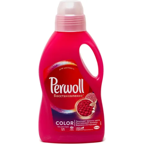 Гель для стирки цветного белья на 16 стирок Perwoll, 1 л
