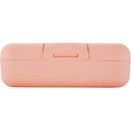 Ланч-бокс детский 700 мл, Lalababy Follow Me персиковая карамель