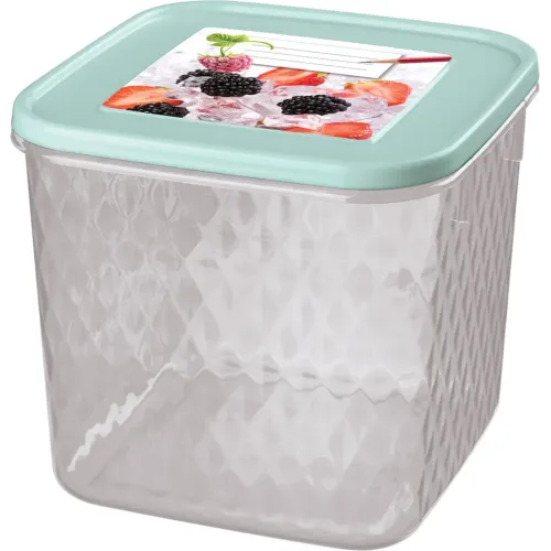 Oziq-ovqatlarni muzlatish va saqlash uchun idish, turli o'lchamlar, Phibo Crystal 1,8 l