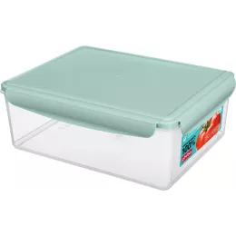 Контейнер для продуктов, для холодильника и микроволновки 5,4 л, Phibo Smart Lock светло-голубой