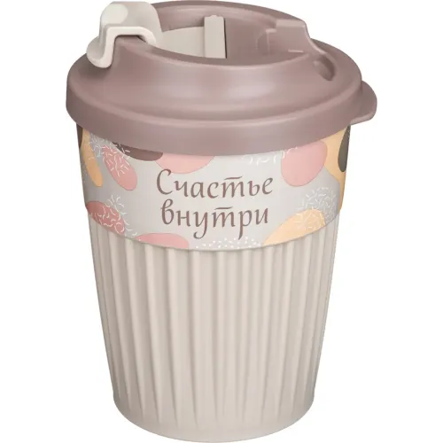 Termostakan ichimliklar uchun klapanli, 350 ml Phibo "Sjaste vnutri" och sargʻish