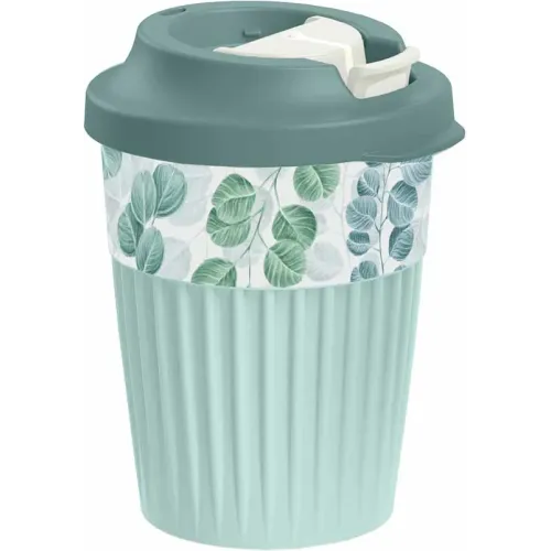 Termostakan ichimliklar uchun klapanli, 350 ml Phibo ochiq ko'k