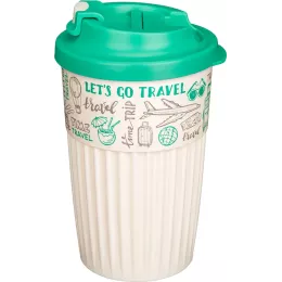 Термостакан с клапаном для горячих напитков, 450 мл Phibo "Travel" зеленый