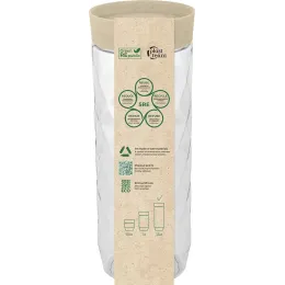 Quyma mahsulotlar uchun bankasi 1,5 l Plast Team Green Republic zig'ir