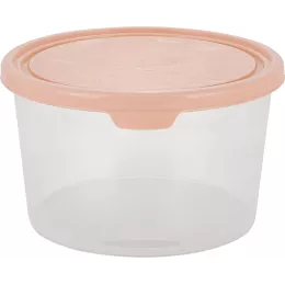 Контейнер для продуктов 0,75 л круглый Plast Team HELSINKI Artichoke персиковая карамель