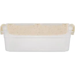 Saqlash idishi qulflash tizimi bilan 0,8L Plast Team Green Republic zig'ir