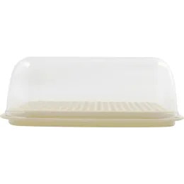 Sariyog' idishi qopqoq bilan ikki tomonllik Plast Team STOCKHOLM sutli tuman