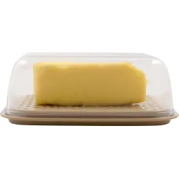 Sariyog' idishi qopqoq bilan ikki tomonllik Plast Team STOCKHOLM sutli tuman