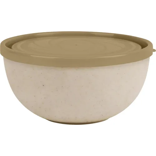 Qopqoqli salat idishi Plast Team Green Republic 2,5 l zig'ir