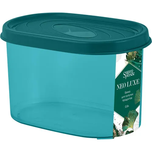 Банка для сыпучих продуктов 0,8 л Sugar&Spice Neo Luxe изумрудный агат