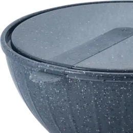 Qopqoqli salat idishi Sugar&Spice STONE 1,7 l qora tosh