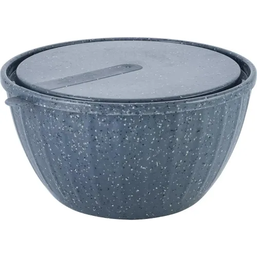 Qopqoqli salat idishi Sugar&Spice STONE 2,8 l qora tosh