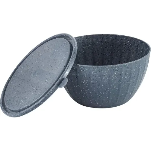 Qopqoqli salat idishi Sugar&Spice STONE 2,8 l qora tosh
