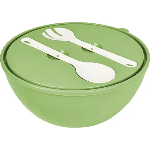 Qopqoq va vilkalar pichoqli salat idishi Sugar&Spice Vanilla 5 l pista