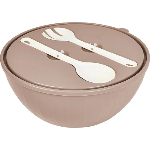 Qopqoq va vilkalar pichoqli salat idishi Sugar&Spice Vanilla 5 l latte