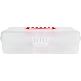Bo'limlari bo'lgan kichik narsalarni saqlash uchun quti BLOCKER HOBBY BOX 12" shaffof