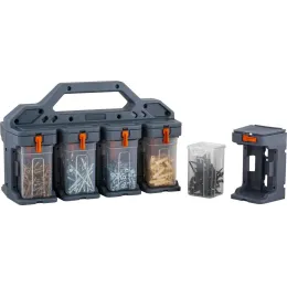 Органайзер для мелочей BLOCKER Expert 8 модулей, серо-свинцовый, оранжевый