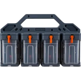 Органайзер для мелочей BLOCKER Expert 8 модулей, серо-свинцовый, оранжевый