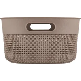 Корзина для хранения вещей 12л Plast Team OSLO шоколадный мокко