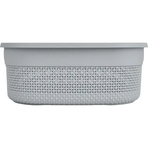 Saqlash savati 12L Plast Team OSLO kulrang bo'ron