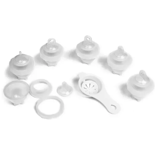 Tuxumni qaynatish uchun shakllar 6 hujayra oqni sarig'idan ajratuvchi qoshiq Marmiton 17012