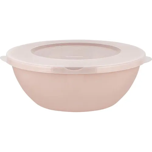 Миска с крышкой 3 л Plast Team HELSINKI персиковая карамель