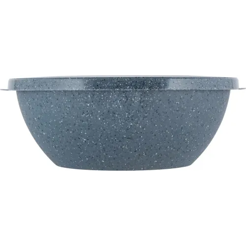 Qopqoqli idish 3 l Plast Team STONE qora tosh