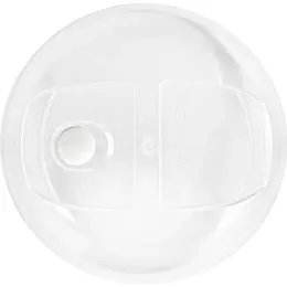 Mikroto'lqinli pech uchun qopqoq Plast Team bug' chiqarish klapanli 258mm shaffof