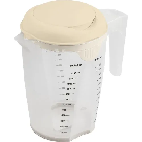 Кувшин мерный, емкость для блендера 1500 мл Plast Team STOCKHOLM молочный туман