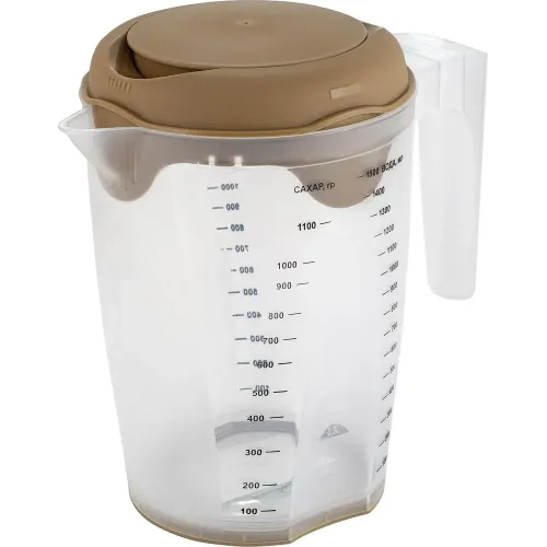 Кувшин мерный, емкость для блендера 1500 мл Plast Team STOCKHOLM шоколадный мокко