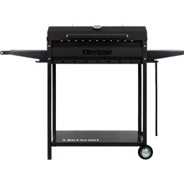 Мангал-гриль BoyScout 61616 с 2-мя столиками, крышкой, термометром, дровницей и кочергой
