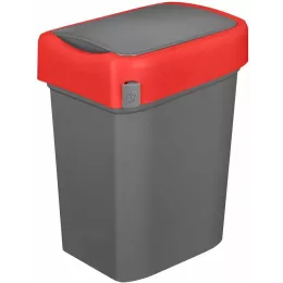 Контейнер для мусора, мусорное ведро 25 л, Econova Smart Bin красный