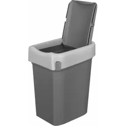 Контейнер для мусора, мусорное ведро 25 л, Econova Smart Bin серый